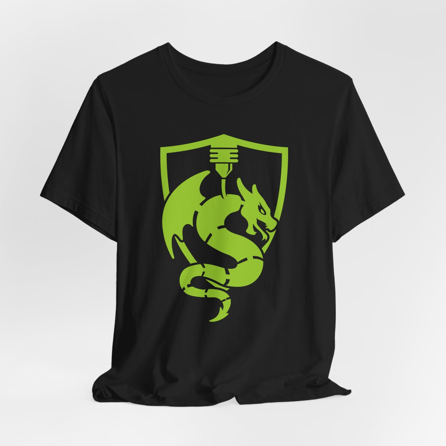 SkettiSlayers – Green Shield Guild Emblem Design T-Shirt