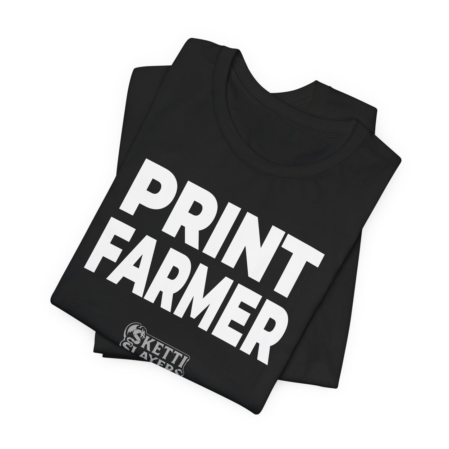 SkettiSlayers – Print Farmer Funny 3D Printing Farm T-Shirt