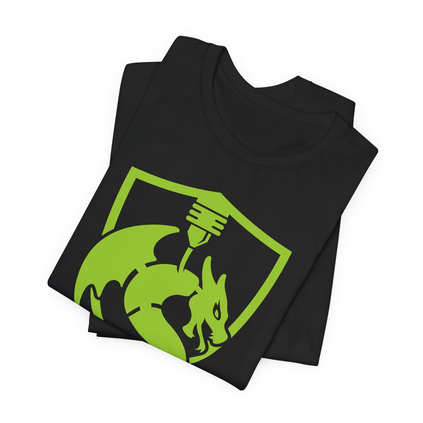 SkettiSlayers – Green Shield Guild Emblem Design T-Shirt