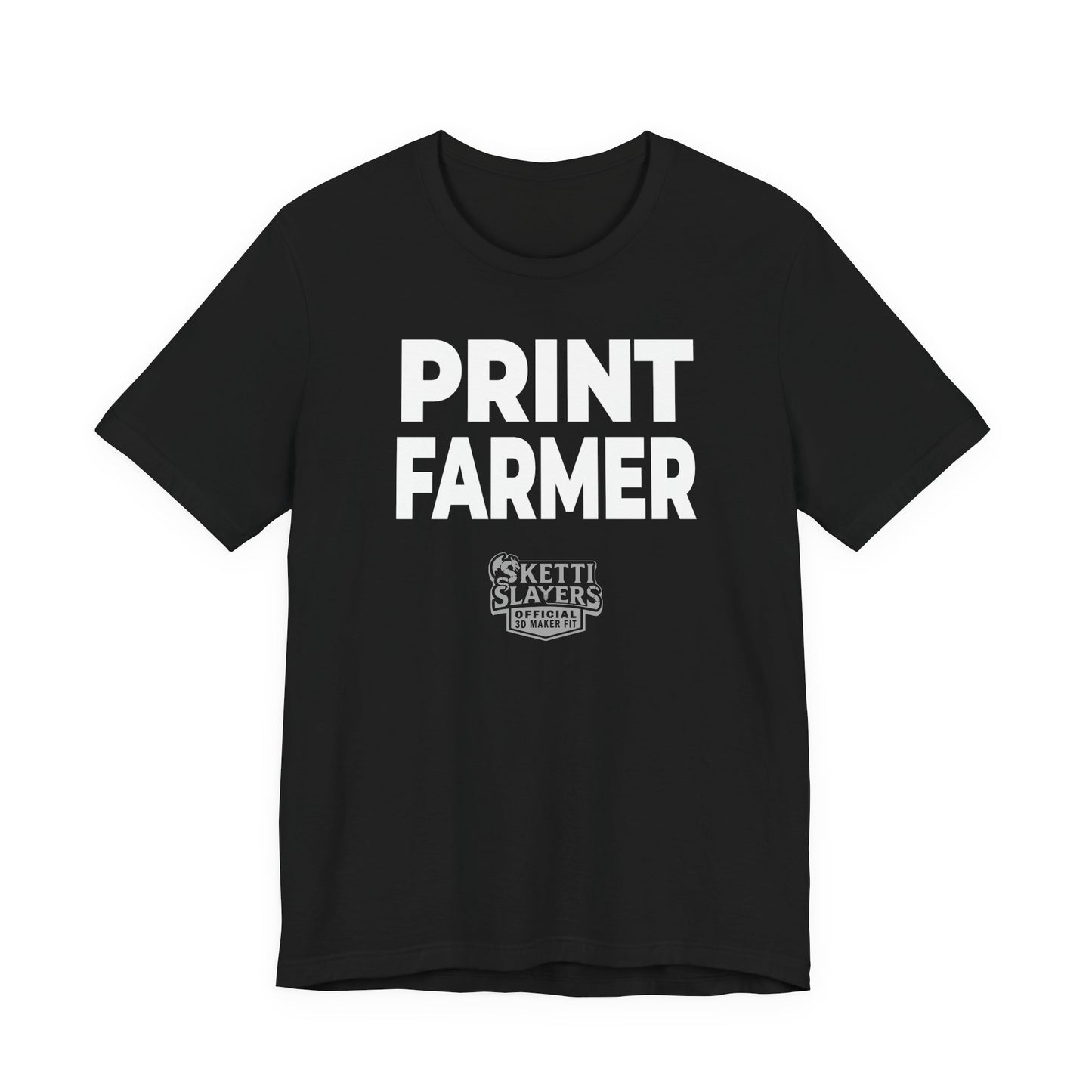 SkettiSlayers – Print Farmer Funny 3D Printing Farm T-Shirt